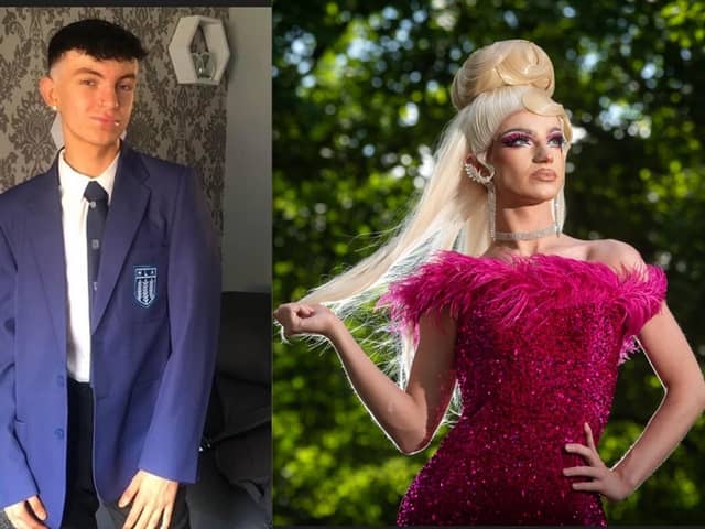 Lewis Fuller and altar ego Kendall Cursed