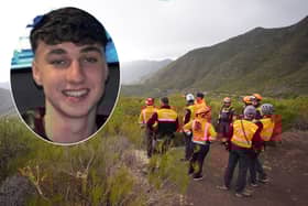 Search and rescue workers near to the village of Masca, Tenerife, where the search for missing British teenager Jay Slater, 19, from Oswaldtwistle, continues (Credit: James Manning/PA Wire)