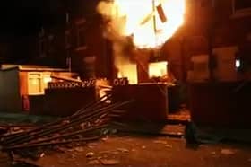 Willington property on fire after house explosion.