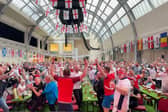 England will gathering again at the Winter Gardens  fan zome tonight for the game against Slovena