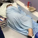 Madeleine Butcher was forced to sleep on the floor at Blackpool Victoria Hospital due to no beds being available in the A&E department