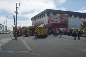 Firefighters at the scene. Image: The Blackpool Lads