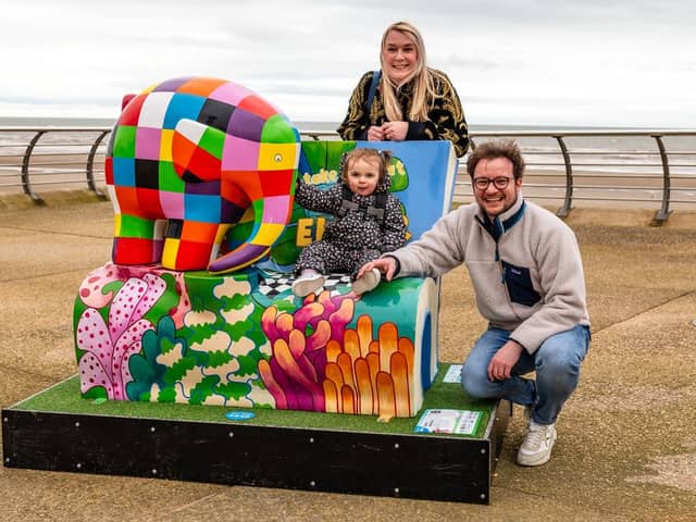 Elmer’s Book Bench was bought for £8,000 at the Elmer’s Big Parade Blackpool
Auction, with bidders in the room clubbing together to pay an additional £10,000 for another
Book Bench to be made especially for organisers Brian House Children’s Hospice
