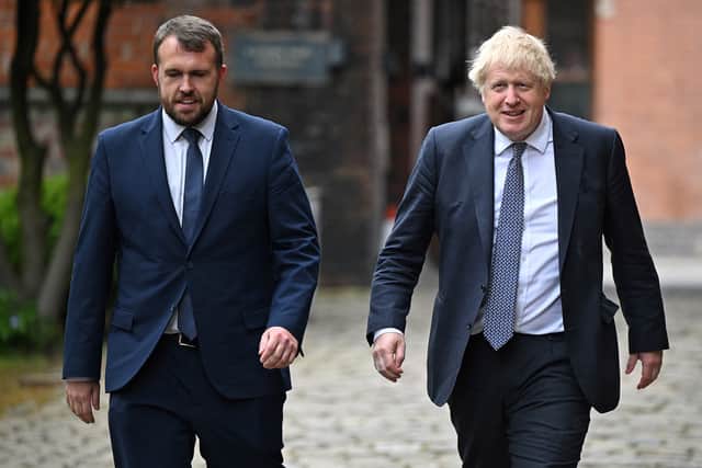 Jonathan Gullis with Boris Johnson.