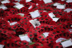 Wreaths lay at the foot of the Cenotaph after the Remembrance Day (getty images)