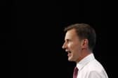 Chancellor of the Exchequer, Jeremy Hunt.  (Photo credit should read TOLGA AKMEN/AFP via Getty Images)
