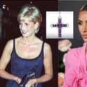 Kim Kardashian has paid a total of £163,800 for a necklace worn by Diana, Princess of Wales.
