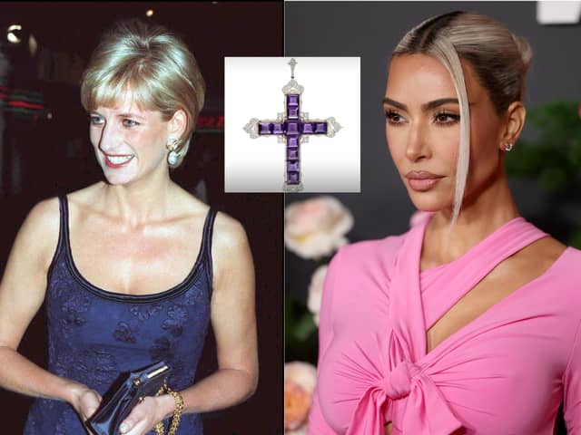 Kim Kardashian has paid a total of £163,800 for a necklace worn by Diana, Princess of Wales.