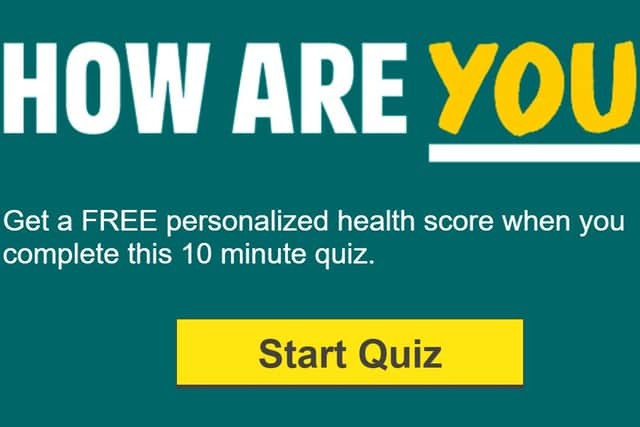 The How Are You? Health Quiz gives you advice on how to improve your health.