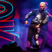 Chris Brown performs at Staples Center on October 11, 2019 in Los Angeles, California. (Photo by Rich Fury/Getty Images)