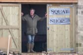 Jeremy Clarkson outside his Diddly Squat farm shop