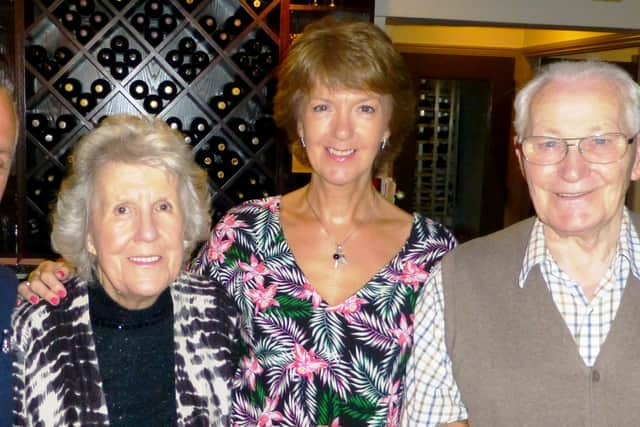 John and Margaret Hood with their children Sue and Jonathan. 