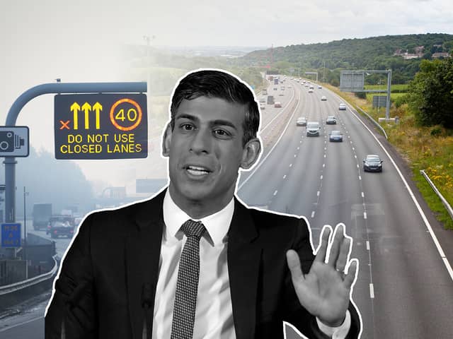 Rishi Sunak has scrapped smart motorways. Credit: Getty/Adobe Stock/Kim Mogg