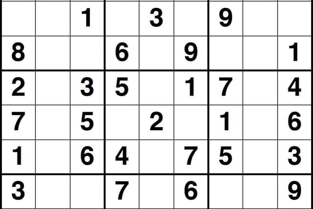 Sudoku puzzle