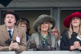 Camilla with son Tom (left) and daughter Laura (right)