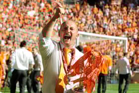 Ian Holloway won promotion to the Premier League with Blackpool in 2010. He was also manager of Saturday's opponents Bristol Rovers. (AFP via Getty Images)
