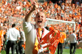 Ian Holloway won promotion to the Premier League with Blackpool in 2010. He was also manager of Saturday's opponents Bristol Rovers. (AFP via Getty Images)