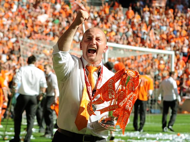 Ian Holloway won promotion to the Premier League with Blackpool in 2010. He was also manager of Saturday's opponents Bristol Rovers. (AFP via Getty Images)