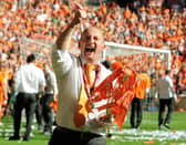 Ian Holloway won promotion to the Premier League with Blackpool in 2010. He was also manager of Saturday's opponents Bristol Rovers. (AFP via Getty Images)