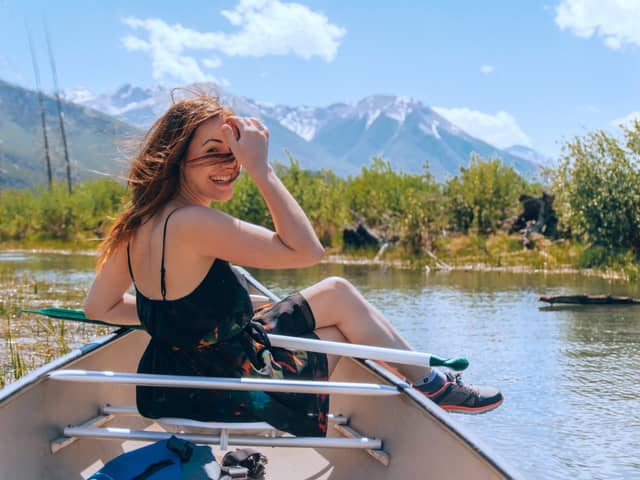 Sabina Trojanova, 29, set herself a challenge of travelling to three countries â picking her destination based off the cheapest flight she could find that day. (SWNS)