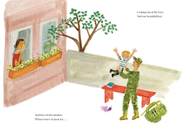 The Bench, the debut children's book written by the Duchess of Sussex, with illustrations by artist Christian Robinson (Penguin Random House)