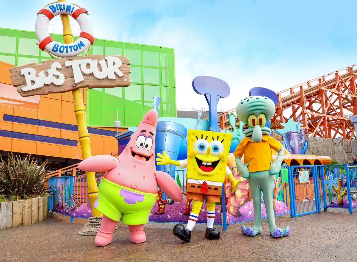 Meet SpongeBob, Patrick and Squidward at Blackpool Pleasure Beach