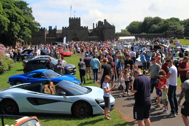 Supercars including Porsche, Ferrari, Lamborghini and McLaren, will be on display at at Hoghton Tower on Sunday, June 11. Pic by Gary Britman