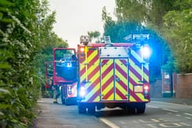 Two fire engines (Stock photo)