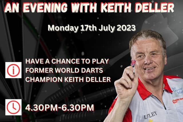 Punters offered chance to play darts legend Keith Deller