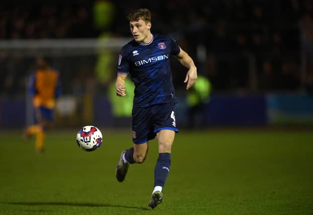 Carlisle United star Owen Moxon.