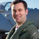 Typhoon pilot Flight Lieutenant Matt Brighty ahead of his appearance at Blackpool Airshow 2023