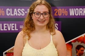 Blackpool and the Fylde College student Abigail Singleton celebrates exam success