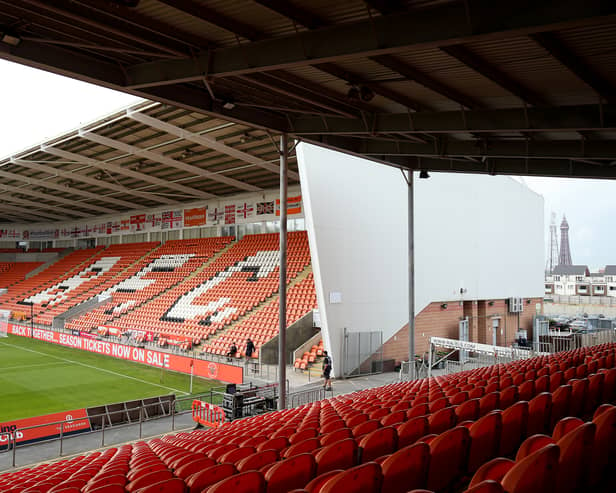 Blackpool have allowed a striker to leave in anticipation of the arrival of a new signing. (Photo by Lewis Storey/Getty Images)