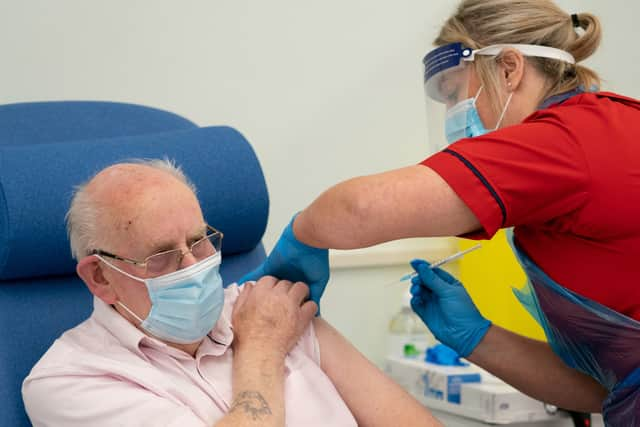 This year's booster jabs have been rolled out in care homes first. (Picture: Dan Charity/Pool/Getty Images)