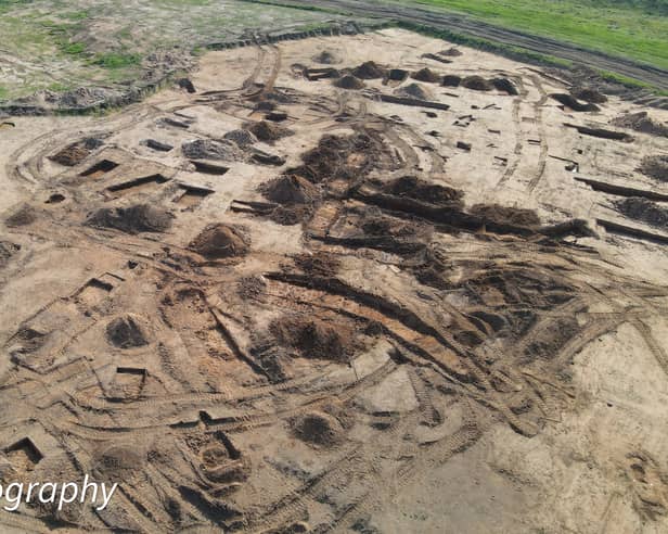 A 'significant' Iron Age settlement has been found at Bourne Hill, Thornton - picture Take Air Photography