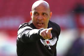 Curtis Fleming spoke positively about Blackpool. He has been appointed as Charlton Athletic's interim manager. (Image: Getty images)