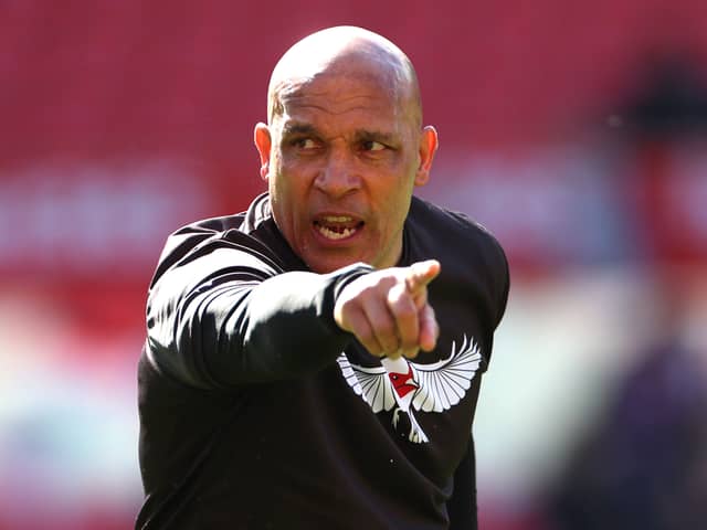 Curtis Fleming spoke positively about Blackpool. He has been appointed as Charlton Athletic's interim manager. (Image: Getty images)