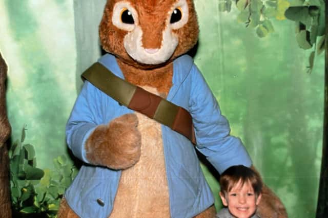 Oscar at Blackpool's Peter Rabbit attraction