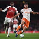 Ex-Blackpool defender Ben Heneghan has joined local rivals Fleetwood Town. (Photo by David Price/Arsenal FC via Getty Images)