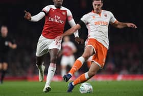 Ex-Blackpool defender Ben Heneghan has joined local rivals Fleetwood Town. (Photo by David Price/Arsenal FC via Getty Images)