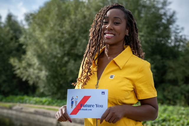 Scarlette Douglas takes part in the campaign discussing the forks in the road which led her to a career in television