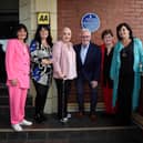 The Nolan Sisters, Anne, Coleen, Linda, Brother Tommy, Denise and Maureen open a Nolans Plaque at The Cliffs hotel in Blackpool Picture: Aaron Parfitt 