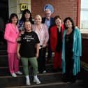 L to R Anne, Coleen, Linda, Tommy, Denise and Maureen Nolan at The Cliffs Hotel. Picture: Aaron Parfitt