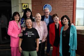 L to R Anne, Coleen, Linda, Tommy, Denise and Maureen Nolan at The Cliffs Hotel. Picture: Aaron Parfitt