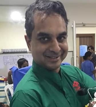 Surgeon Amal Bose at Blackpool Victoria Hospital