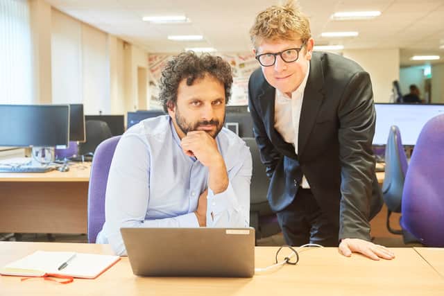 Nish Kumar and Josh Widdicombe continue their quest to become local newspaper journalists in the Blackpool Gazette newsroom. 