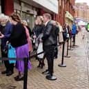 Strictly fans queuing outside Blackpool Tower