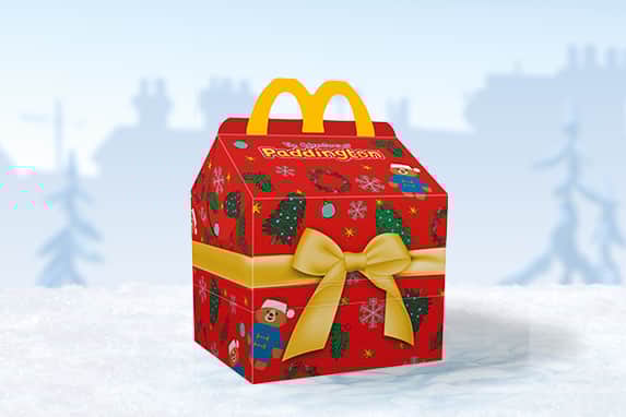 Plush Paddington toys and books available at Mcdonald's