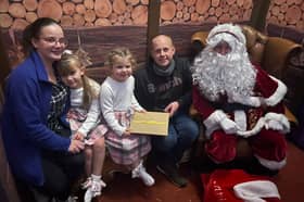 Santa in his grotto at Blackpool Zoo