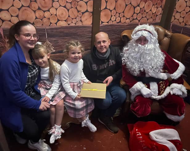 Santa in his grotto at Blackpool Zoo